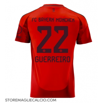 Bayern Munich Raphael Guerreiro #22 Maglia Gara Casa Repliche 2024-25 Maniche Corte